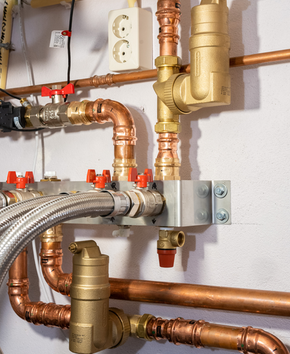 Heat pump installation with Spirotech products